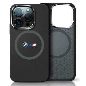 BMW BMHMP16S23SROK iPhone 16 6.1        czarny/black hardcase M Silicone Printed Ring MagSafe