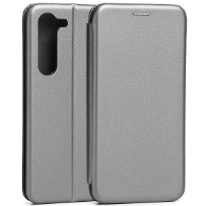 Beline Etui Book Magnetic Sam S23+S916  stalowy/steel