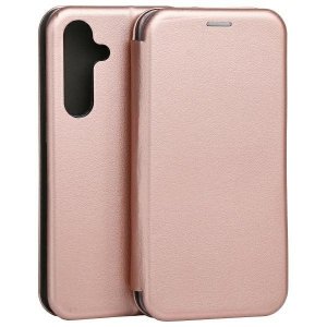 Beline Etui Book Magnetic Samsung S24 FEróżowo-złoty/rose gold