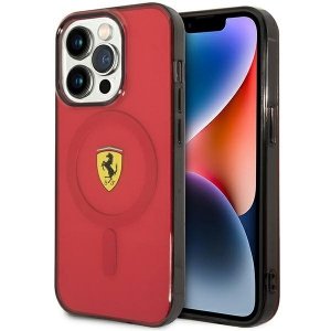 Ferrari FEHMP14LURKR iPhone 14 Pro 6,1 czerwony/red hardcase Translucent Magsafe