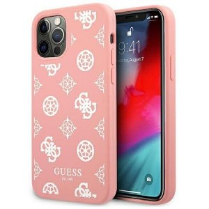 Guess GUHCP12LLSPEWPI iPhone 12 Pro Max 6,7 różowy/pink hard case Peony Collection