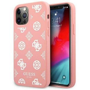 Guess GUHCP12LLSPEWPI iPhone 12 Pro Max6,7 różowy/pink hard case Peony Collection