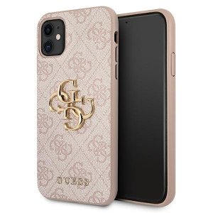 Guess GUHCN614GMGPI iPhone 11 6,1/ Xr różowy/pink hardcase 4G Big Metal Logo