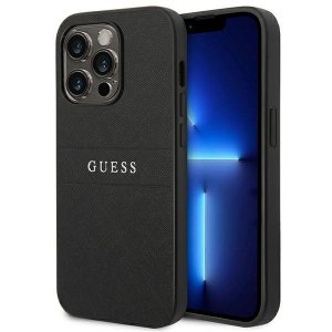 Guess GUHCP14LPSASBBK iPhone 14 Pro6,1 czarny/black Saffiano Strap