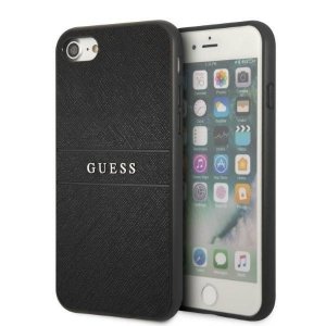 Guess GUHCI8PSASBBK iPhone 7/8 / SE 2020 / SE 2022 czarny/black Saffiano Strap