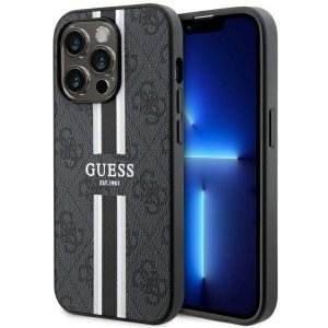 Guess GUHMP14XP4RPSK iPhone 14 Pro Max 6.7 czarny/black hardcase 4G Printed Stripes MagSafe