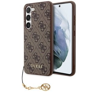 Guess GUHCS24MGF4GBR S24+ S926 brązowy/brown hardcase 4G Charms Collection