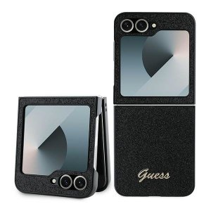 Guess GUHCZF6HGGSHK Z Flip6 F741czarny/black 4G Glitter Script