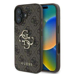 Guess GUHCP16L4GMGBR iPhone 16 Pro 6.3 brązowy/brown hardcase 4G Big Logo