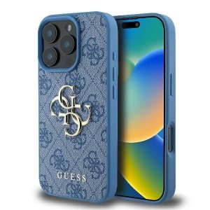 Guess GUHCP16X4GMGBL iPhone 16 Pro Max6.9 niebieski/blue hardcase 4G Big Logo