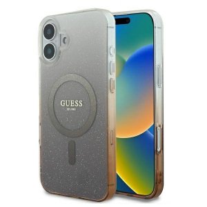 Guess GUHMP16SHGRCELW iPhone 166.1 brązowy/brown hardcase IML Glitter Gradient MagSafe