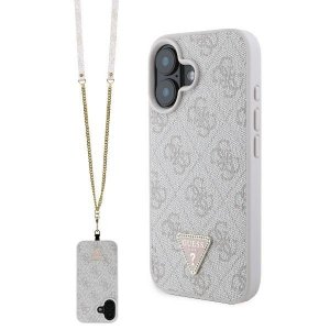 Guess GUHCP16SP4TDSCPP iPhone 166.1 różowy/pink hardcase Leather Metal Logo Strass Crossbody