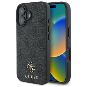 Guess GUHMP16SP4SM4MK iPhone 16 6.1     czarny/black hardcase 4G Small Classic MagSafe
