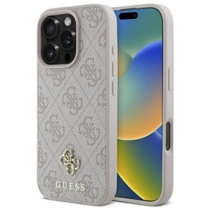 Guess GUHMP16LP4SM4MP iPhone 16 Pro 6.3 różowy/pink hardcase 4G Small Classic MagSafe