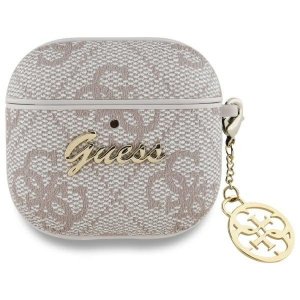 Guess GUA4G4GSMP AirPods 4 cover         różowy/pink 4G Charm Collection