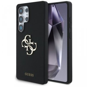 Etui Guess Silicone Big 4G Logo Bottom   Script Samsung Galaxy S25 Ultra czarny