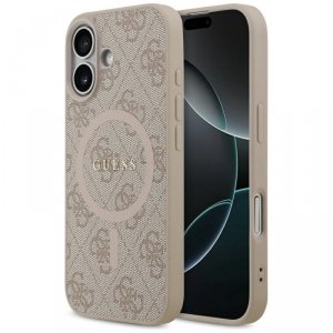 Etui Guess 4G Ring Classic Logo MagSafe  do iPhone 17 różowy