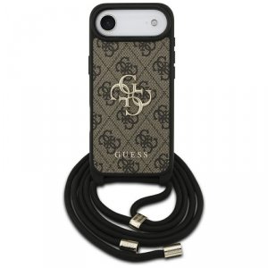 Etui Guess 4G Big Logo Cord Stap         Crossbody do iPhone Air brązowy