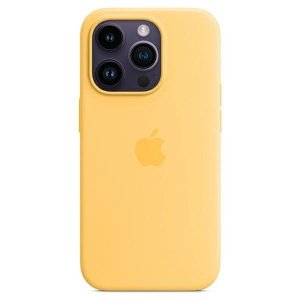 Etui Apple MPTM3ZM/A iPhone 14 Pro 6,1 MagSafe żółty/sunglow Silicone Case