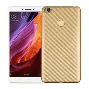 Etui Carbon Fiber Xiaomi Mi MAX 2 złoty /gold