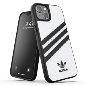 Adidas OR Moulded Case PU iPhone 13 / 14 / 15 6.1 biały/white 47094