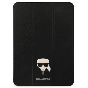 Karl Lagerfeld KLFC12OKHK iPad 12.9 Pro 2021 Book Cover czarny/black Saffiano Karl Head
