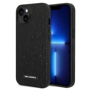 Karl Lagerfeld KLHCP14MG2ELK iPhone 14Plus / 15 Plus 6,7 hardcase czarny/black Glitter Plaque Logo