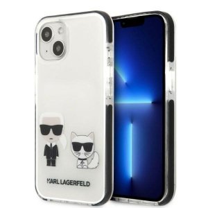 Karl Lagerfeld KLHCP13STPEKCW iPhone 13 mini 5,4 hardcase biały/white Karl&Choupette