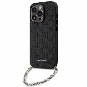Karl Lagerfeld KLHCP14XSACKLHPK iPhone 14 Pro Max 6.7 czarny/black hardcase Saffiano Monogram Chain