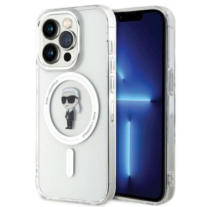 Karl Lagerfeld KLHMP15LHFCKNOT iPhone 15 Pro 6.1 transparent hardcase IML Ikonik MagSafe