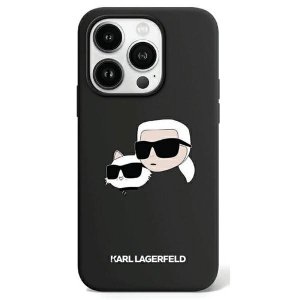 Karl Lagerfeld KLHMP15XSKCHPPLK iPhone 15 Pro Max 6.7 czarny/black hardcase Silicone Karl & Choupette MagSafe