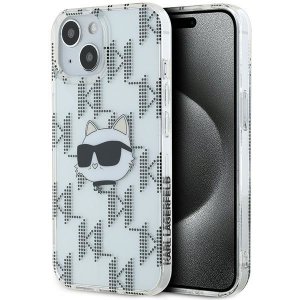 Karl Lagerfeld KLHCP15SHKLPCHT iPhone15 / 14 / 13 6.1 transparent hardcase IML Choupette Head & Monogram