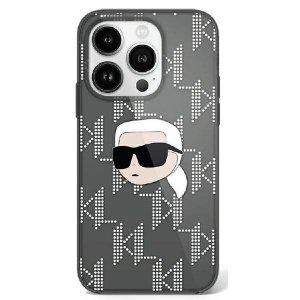Karl Lagerfeld KLHCP16SHKLPKHK iPhone16 6.1 czarny/black hardcase IML Karl Head Electroplated