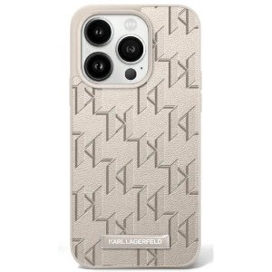 Karl Lagerfeld KLHMP16SPKHPORPE iPhone16 6.1 beżowy/beige hardcase Hot Stamp Magsafe