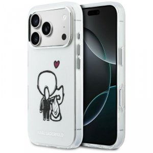 Etui Karl Lagerfeld Karl & Choupette     Back MagSafe do iPhone 17 Pro przezroczysty