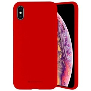 Mercury Silicone Samsung Note 10 N970 czerwony/red