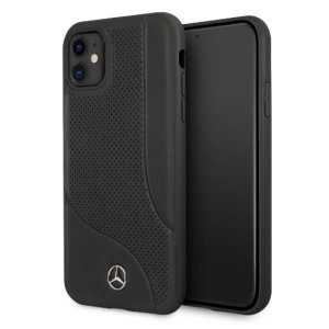 Mercedes MEHCN61CDOBK iPhone 11 6,1 / Xr czarny/black hardcase Leather Perforated Area