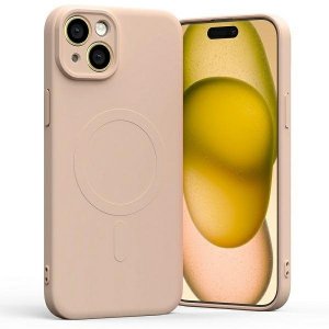 Mercury MagSafe Semi-Silicone iPhone 15 Plus / 14 Plus 6,7 różowo-piaskowy /pink sand