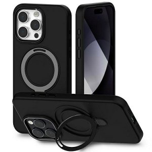 Mercury MagSafe Stand Silicone iPhone 15 / 14 / 13 6,1 czarny/black