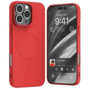 Mercury MagSafe Semi-Silicone iPhone 16Pro Max 6,9 czerwony /red