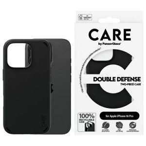 Etui CARE by PanzerGlass Feature Double  Defense Case iPhone 16 Pro 6.3 czarny/black 1334