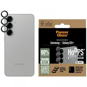 Szkło hartowane na obiektyw PanzerGlass  Hoops Lens Protector do Samsung Galaxy S25+ czarny