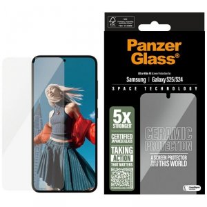Szkło ceramiczne PanzerGlass Ultra-Wide  Fit do Samsung Galaxy S25 ceramic