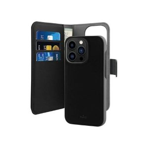 Puro Wallet Detachable iPhone 14 Pro 6,1 2w1 czarne/black IPC14P61BOOKC3BLK