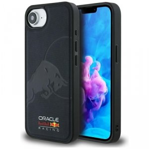 Etui Red Bull Meshed Debossed Bull       MagSafe do iPhone 16e granatowy