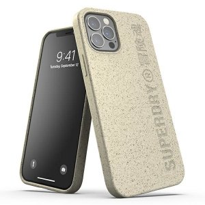 SuperDry Snap iPhone 12/12 Pro Compostab le Case piaskowy/sand 42624