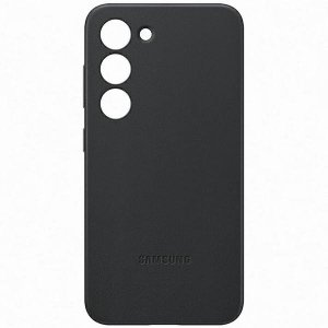 Etui Samsung EF-VS911LB S23 S911 czarny/black Leather Cover