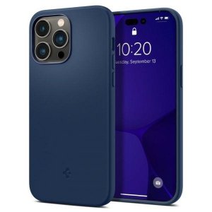 Spigen Silicone Fit iPhone 14 Pro MAG Magsafe granatowy/navy blue ACS04992