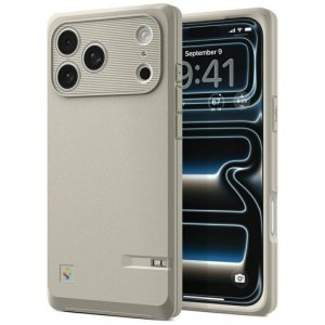 Etui Spigen Classic LS MagSafe do iPhone 17 Pro kamienny