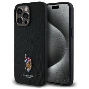 US Polo USHCP15XPEMK iPhone 15 Pro Max   6,7 czarny/black Embroidered DH Color